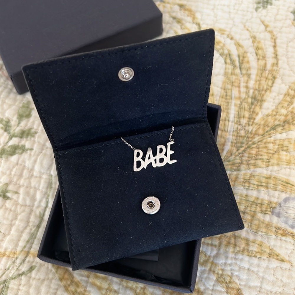 BABE Nameplate Necklace Baron Von Fancy